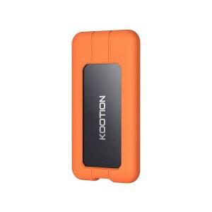 KOOTION 휴대용 SSD 1TB USB-C 최대 2000MB /s USB 3.2 외장 3.2세대 2x2 솔리드 스테이트 드라이브, 보호 케이스 충격 방지 방수 타입-C 드라이브 PC/Mac용