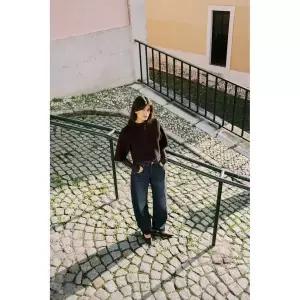 국내배송 자라 ZARA 여성 니트 쇼트 재킷 다크 브라운 6771156716 1852370