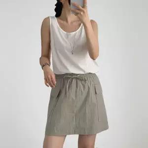 [신상오픈런]여성 레이어드 카고 미니 스커트 여름 A라인 치마바지 (35333641)