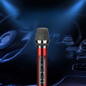 차량 블루투스 마이크 듀엣 파티 가정용 송신기 자동차 LED 노래 휴대용 휴대 별빛