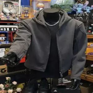 호크아이 가을 남성용 집업 빳빳후드 간절기 카디건 쇼트 데일리룩 KUK3