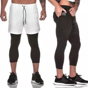 남성 헬스장 홈트 집웨어 속 주머니 트레이닝 팬츠 복싱 반바지 조깅 남자 스포츠웨어