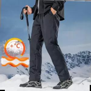 오리털바지 오리털 겨울 경량 밴딩 패딩바지 보온 방풍 방한 오토바이 바지 작업복