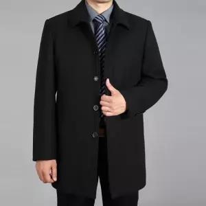 숏코트 남자 아우터 하프코트 두꺼운 중년 자켓 보온 하객룩