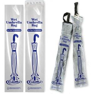 헤비 듀티, 유니버설 핏 우산 레인백. 젖은 우산을 위한 200Pk 빅 커버. 대형 일회용 투명 플라스틱 슬리브로 교회나 로비 바닥을 건조하게 유지합니다. 모든 가방 스탠드나 홀더에 완벽한 리필.