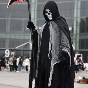 할로윈 로브 코스튬 좀비 낫 가운 죽음의 해골