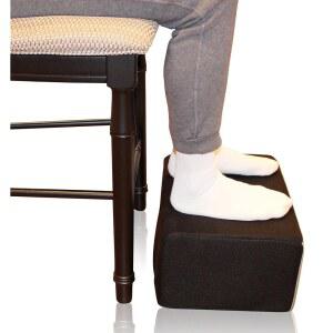 IntVision 초대형 2-in-1 풋레스트로 높이 추가 - 프리미엄 폼 쿠션은 책상 아래나 바에 적합 어떤 표면에서도 미끄러지지 않습니다(17.5인치 X 12인치 8인치)