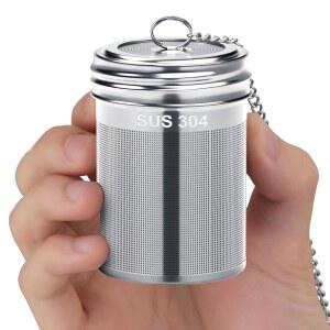 요리용 루즈 티 & 스파이스 인퓨저 2팩, 2.1 u201D x 2.9 엑스트라 파인 메쉬 라지 스트레인, 홍차, 루이 등을 위한 스테인리스 스틸 스테퍼 304개