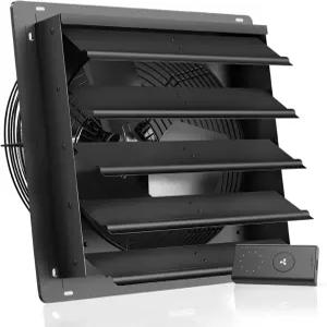 AC 인피니티 에어트 S20 셔터 배기 팬 20인치 10단 컨트롤러 EC 모터 - 창고 다락방 작업장 및 온실을 위한