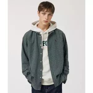 후아유 WHO.A.U Vintage Loose-fit Check Shirts (U) WHYCF4991U 255439