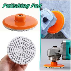 앵글 그라인더용 연마 디스크 건식 폴리싱 패드 타일 대리석 석영석 슬래브 모서리 가공 베벨링 챔퍼링 도