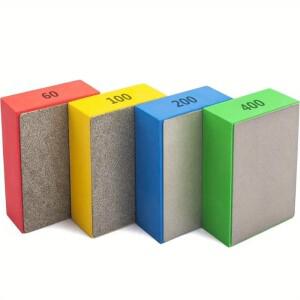 다이아몬드 핸드 폴리싱 패드 타일 유리 연마 연삭 블록 스톤 대리석 세라믹 샌딩 디스크 셔 도구