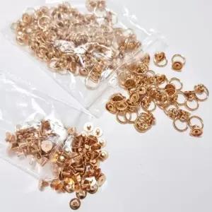 100P 골드 오링 솔트레지 10mm 핸드폰 스트랩 고리 나사포함