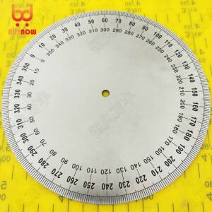 새로운 직경:160mm 내부 두께:2mm 산업용 측정 디스크 스테인레스 스틸 앵글 기계 부품