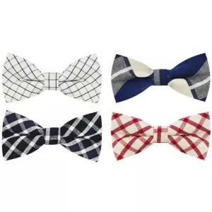 보타이 남성용 행사 이벤트 체크 나비넥타이 B형