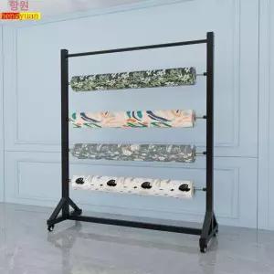 롤거치대 원단걸이 도배지 선반 공방 뽁뽁이 조립식 행거