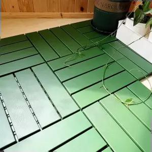 욕실조립식발판 바닥발판마루 조립식 데크타일 베란다타일 일자형18개