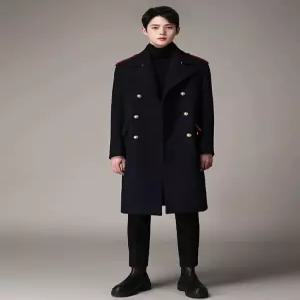 아우터 오버핏 보온 트렌치 가을겨울 코트 남자 비즈니스