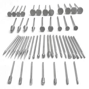 돌조각 세트 Dremel과 호환되는 다이아몬드 그라인딩 비트, 연마, 연삭용 52Pcs 키트