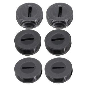 블랙 카본 브러시 거치대 캡 커버, 플라스틱 13mm, 20mm, 2 개