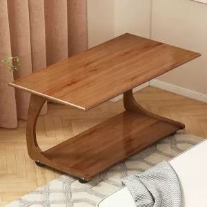원목 커피테이블 협탁 티테이블 사이드 탁자 바퀴 선반 거실용 소파