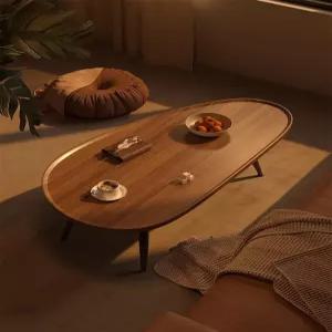 거실 좌식테이블 우드 원목 카페 낮은탁자 사이드 빈티지 티테이블