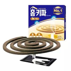 무색무향 황색 홈키파 모기향10개 받침대2개      RAM