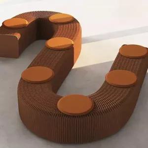 접이식 스툴 오르간 체어 인테리어 종이 폴딩 벤치 가정용 공간절약