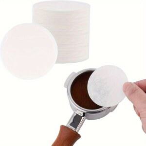 퍽스크린 필터 500Pc 바리스타와 보드 가능 미표 미표백 종이 스크린 커피