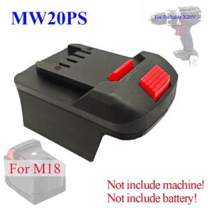 파워 툴 액세서리 어댑터 컨버터 리들 파크사이드 X20V 리튬 기계용 밀워키 18V 리튬이온 배터리 케이스 M1