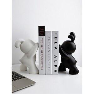 귀여운 토끼 북엔드 래빗 책장 책지지대 탁상 장식 북홀더 선물 폴라도레 북앤드