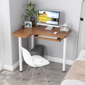 1인용 틈새 코너책상 삼각테이블 책상 코너 원룸 사이드 70 공부방 고시원 학생