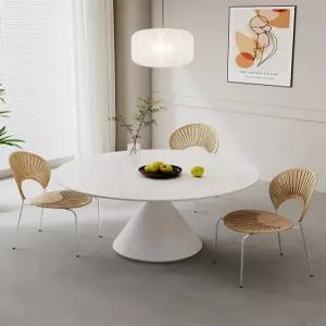 화이트 식탁 라운드 사무실 흰색 접대 인테리어 업소용 원형 테이블