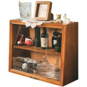 향수진열장 미니 빈티지 서랍함 원목 H1 우드쇼케이스 정리함 다용도 미니수납장