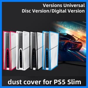 PS5 슬림 콘솔 먼지 커버 방진 투명 케이스 방진 가방, 디스크 버전 및 디지털 에디션용 게임 액세서리
