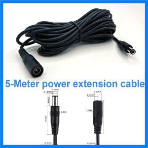 DC 12V 전원 어댑터 연장 케이블 5.5*2.1mm 남성 여성 코드 와이어 5M IP CCTV 카메라 와이파이 라우터 LED
