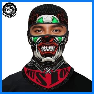 Musion Balaclava 헬멧 라이너 풀 페이스 마스크 해골 프린트 Moto Topeng Muka Rider for Cycling and Rid