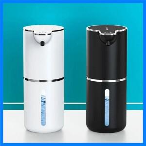 방수 자동 비누 디스펜서 350ml 거품 비누 디스펜서 타입 C 충전식 전기 조절 가능한 거품 비누 디스펜서