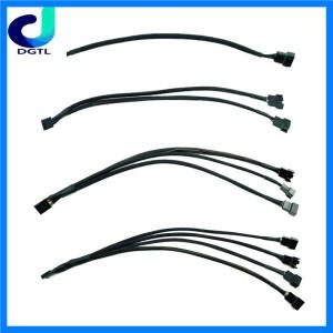 메인보드 CPU 4핀 팬 연장 케이블 PWM 4P 어댑터 컴퓨터 전원 커넥터