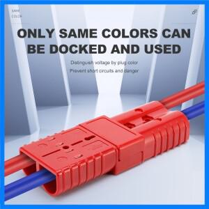 앤더슨 퀵 커넥터 용 2pcs 40A 120A 175A 자동차 배터리 전원 플러그 2P 600V 고전류 전기 와이어