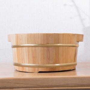 온천 바가지 히노끼 우드 스팀 둥근테 반신욕조 편백나무발족욕 양동이 이동식 족욕통 대야