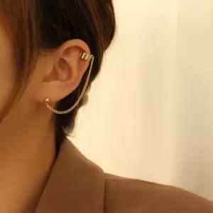 이어커프 심플 투핀 귀찌/귀걸이 라이닝