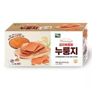 백제 김치볶음밥 누룽지 22g x 36