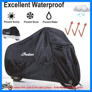 인도 FTR 1200 S 카본/랠리 최고 빈티지 스카우트 오토바이 커버 야외 Uv 프로텍터 방진 레인