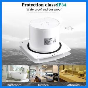 주방 욕실 천장 벽 장착 환기 배기 선풍기, 가정용 시스템