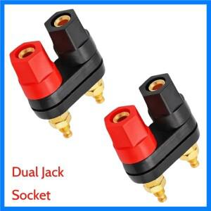 듀얼 여성 단자 바인딩 포스트 바나나 소켓 4mm 스피커 앰프 전원 공급용