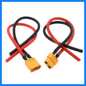 XT60 커넥터 남성 여성 16AWG 10cm 연장 케이블, 드론 RC 자동차 RV 배터리 충전용 태양광 패널 어댑터 플