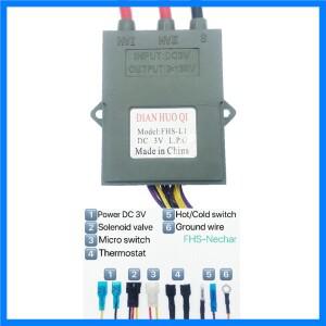 DC 3V 가스 스토브 온도 조절 및 디스플레이 기능이 있는 이중 점화 펄스 12선