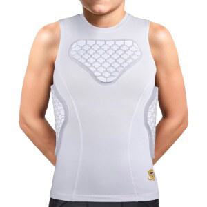 축구 야구 소프트볼 럭비를 위한 DGXINJUN 청소년 패딩 가슴 갈비 보호대 하트 가드 키드 보이 여자 조끼 셔츠