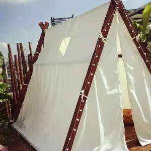 야외 인디언텐트 글램핑장 천막 펜션 오두막 그늘막